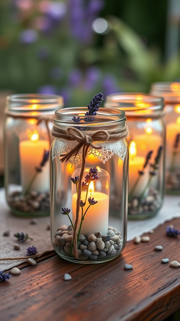 charming mason jar candles