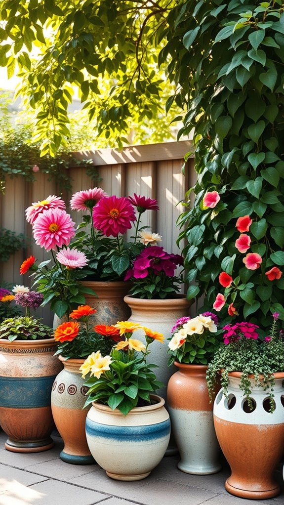 decorative planters for flowers
