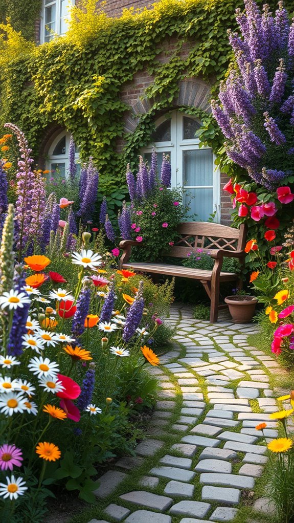 diverse flowers enhance charm