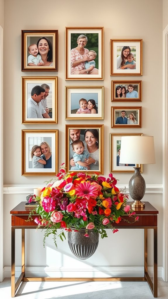 family photo gallery display