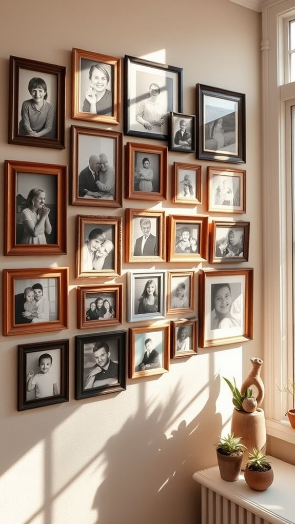 gallery wall with photos