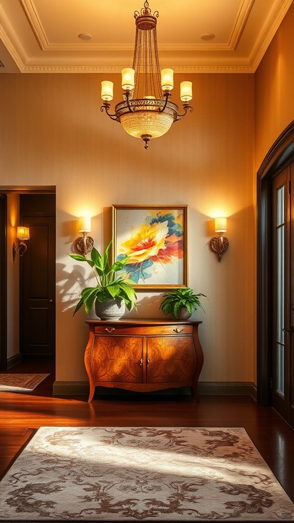 inviting unique entryway lighting