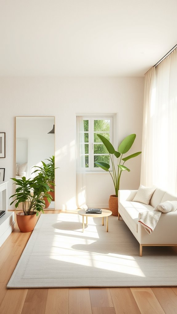 minimalist decor enhances spaciousness