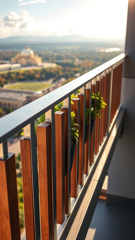mixed material railings customization