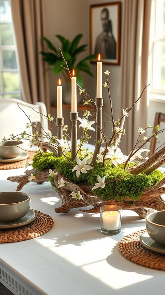 natural elements centerpiece ideas