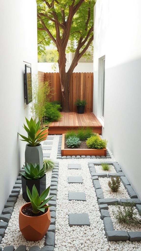 serene minimalist garden design