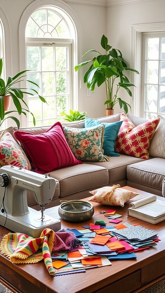 sew custom cozy pillows