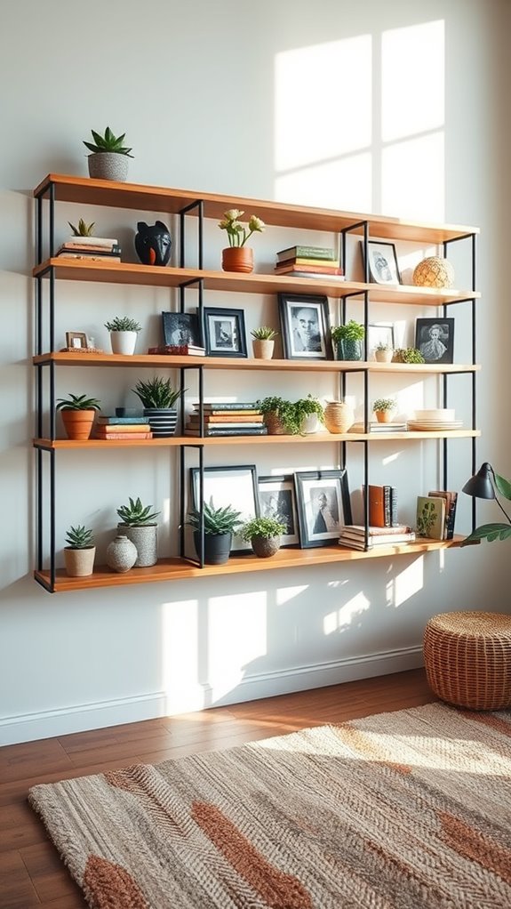 stylish and functional shelving