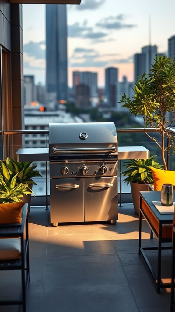 stylish compact propane grills