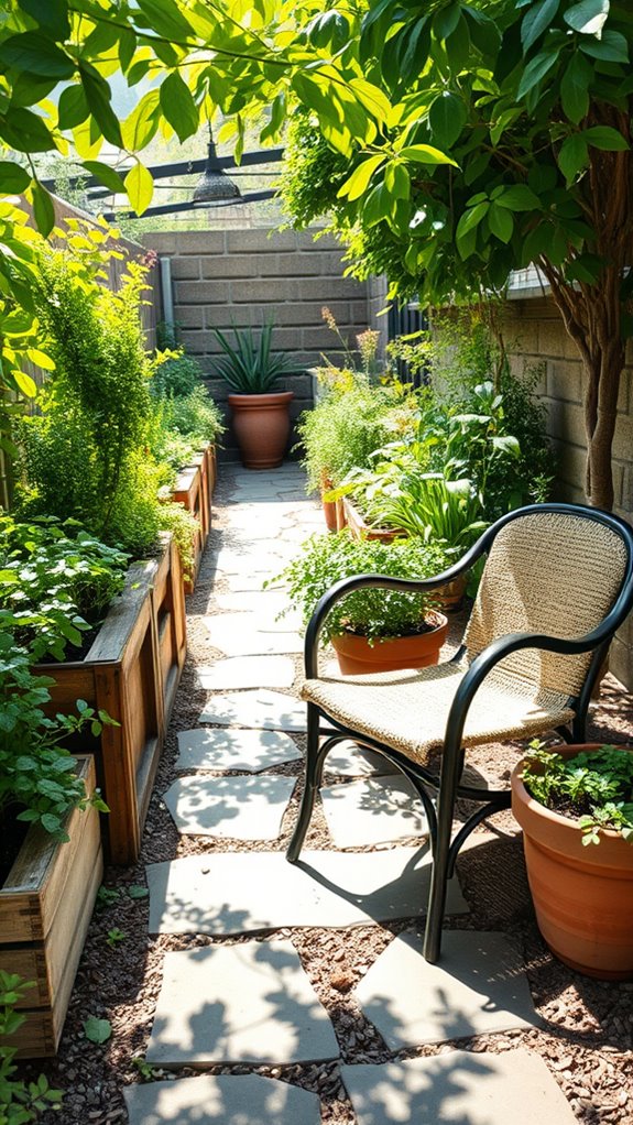 stylish functional herb garden