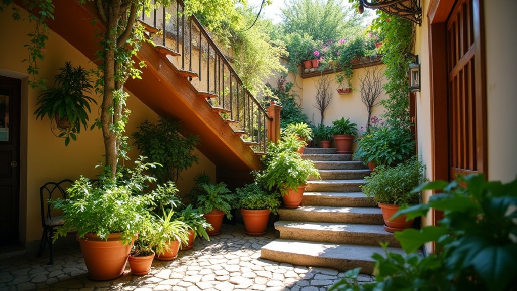 9 Creative Small Garden Under Stairs Ideas to Utilize Dead Space