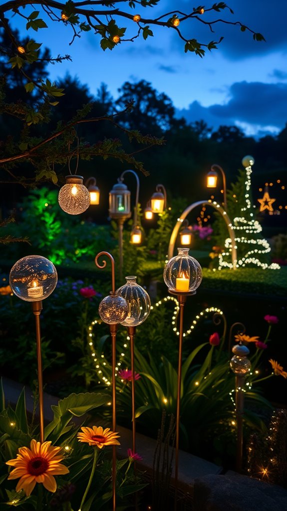 whimsical decorative garden stakes