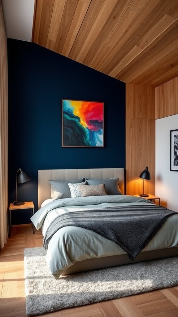 bold color accent walls