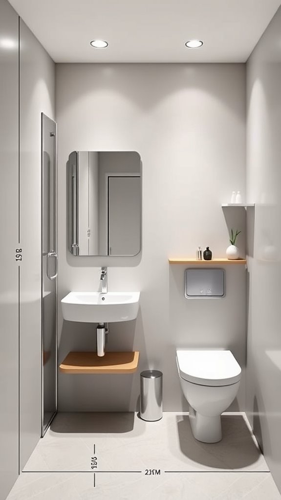 efficient small bathroom design