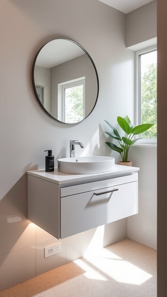floating vanities for storage