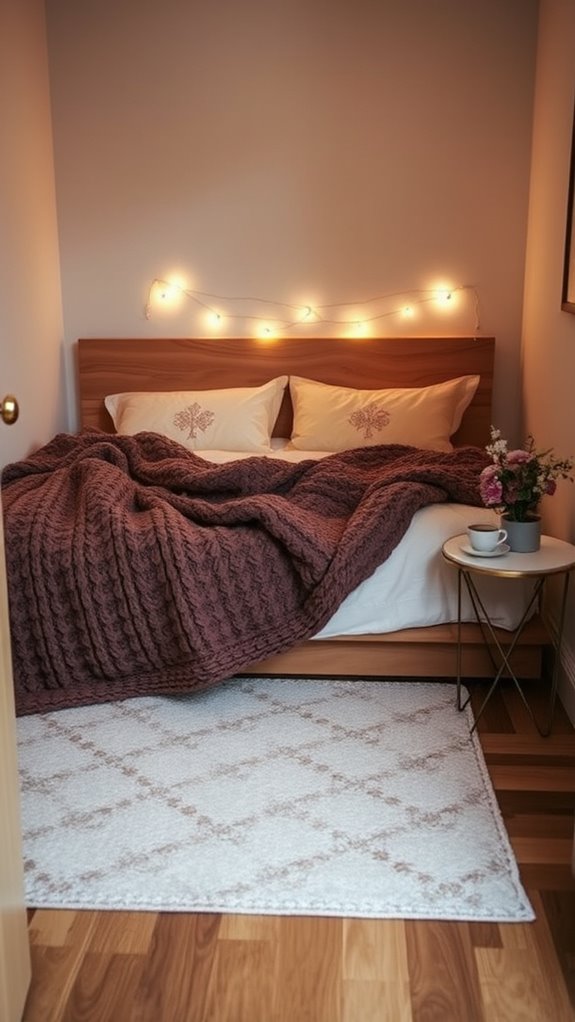layered textiles enhance coziness