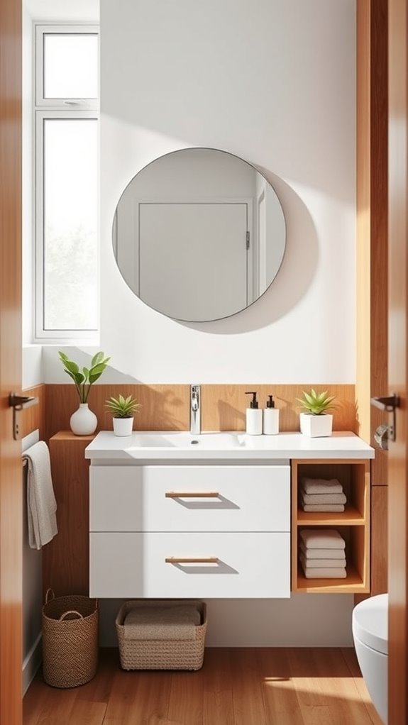 minimalist chic bathroom vanities