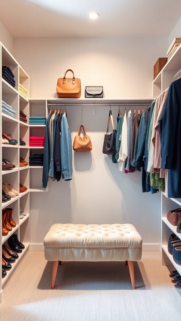 organize closet by categories