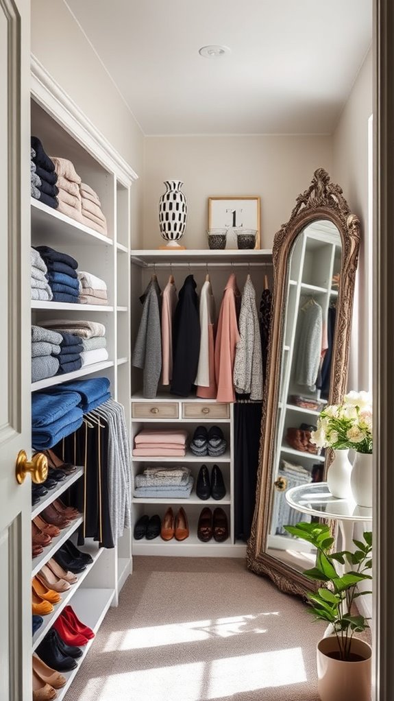 personalized decorative walk in closet
