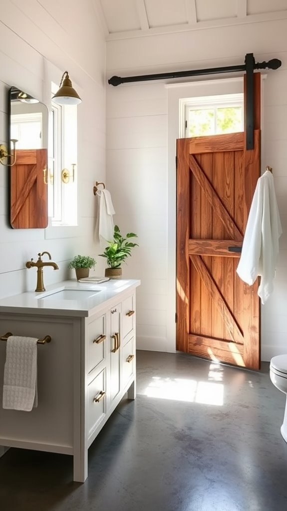 stylish space saving barn doors