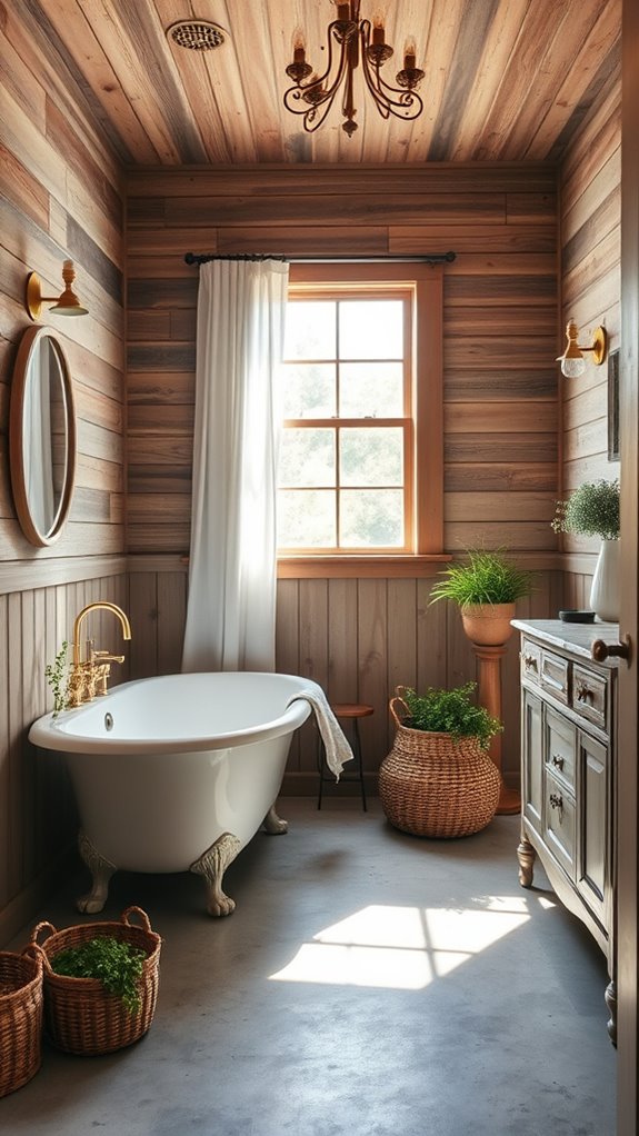 vintage lighting enhances ambiance